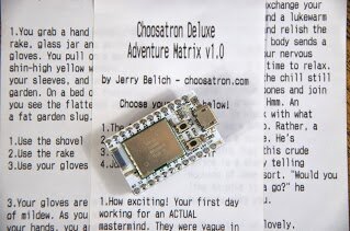 Choosatron and Spark Core (https://www.sparkdevices.com)
