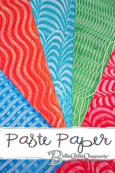 Learn to create paste paper in the summer edition of Bella Crafts Quarterly