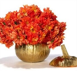 Gold Pumpkin Vase