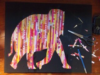 Elephant Magazine Strip Silhouette